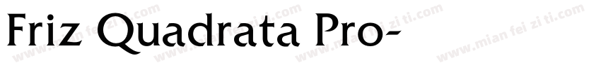 Friz Quadrata Pro字体转换